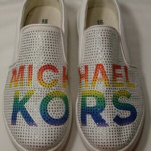 Michael Kors Rainbow Jem Split Slip on Sneaker Men's size 5 (6.5-7.5 women's)
